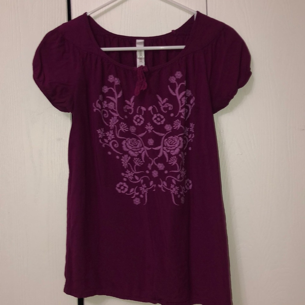Cute purple flower 🌸 blouse